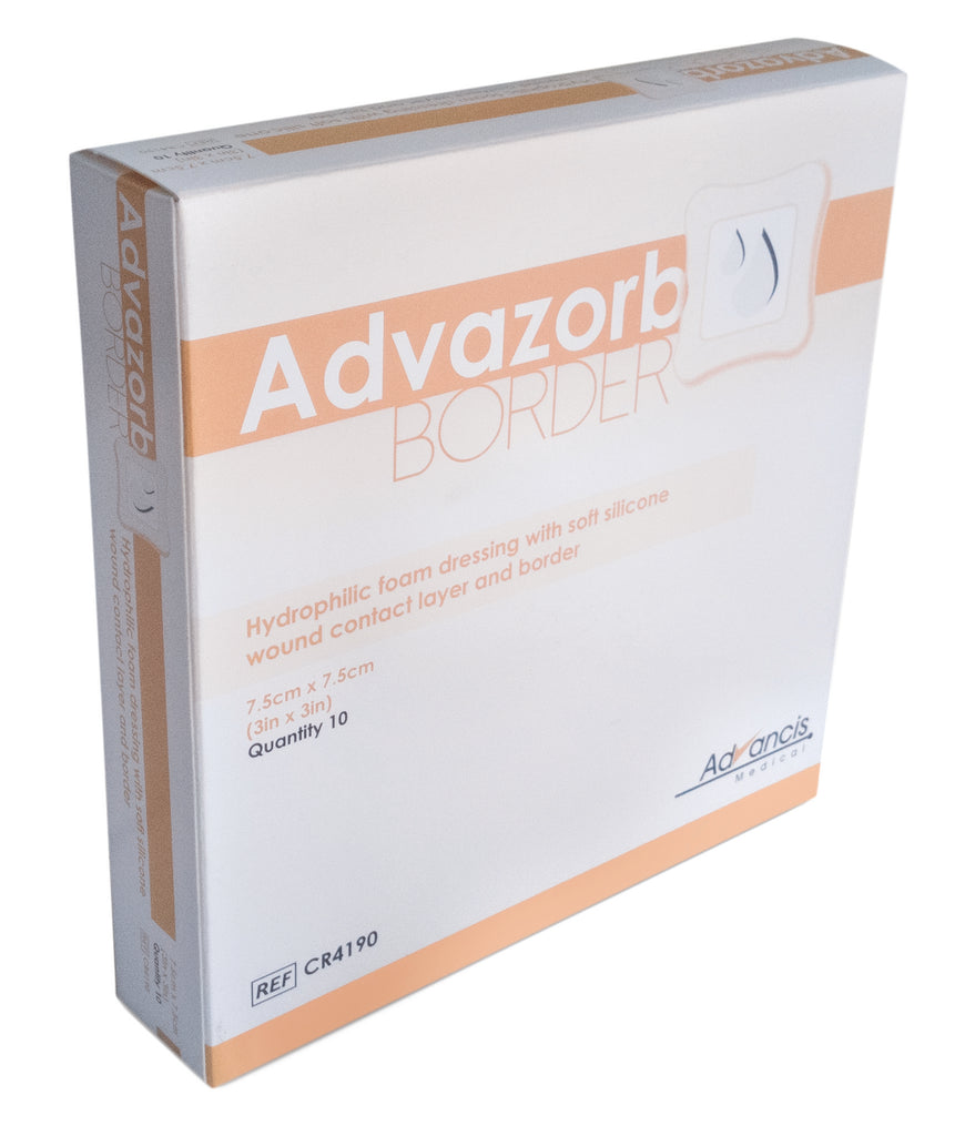 Advazorb Border 7,5x7,5cm (10-pack)